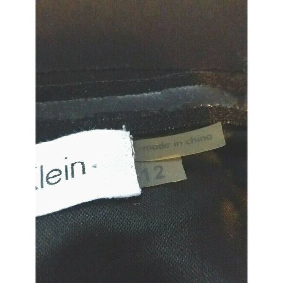 Minimalist Chic Evening Black Dress Bodycon Size 12 Holiday Cocktails Night Out - Picture 7 of 7